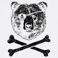 Jolly Roger Bear Cropped Pullover Crew