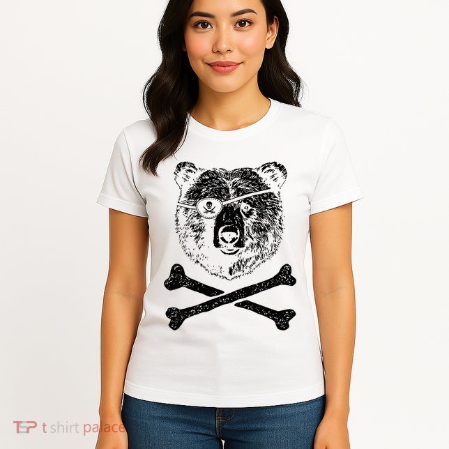 Jolly Roger Bear Womens T-Shirt