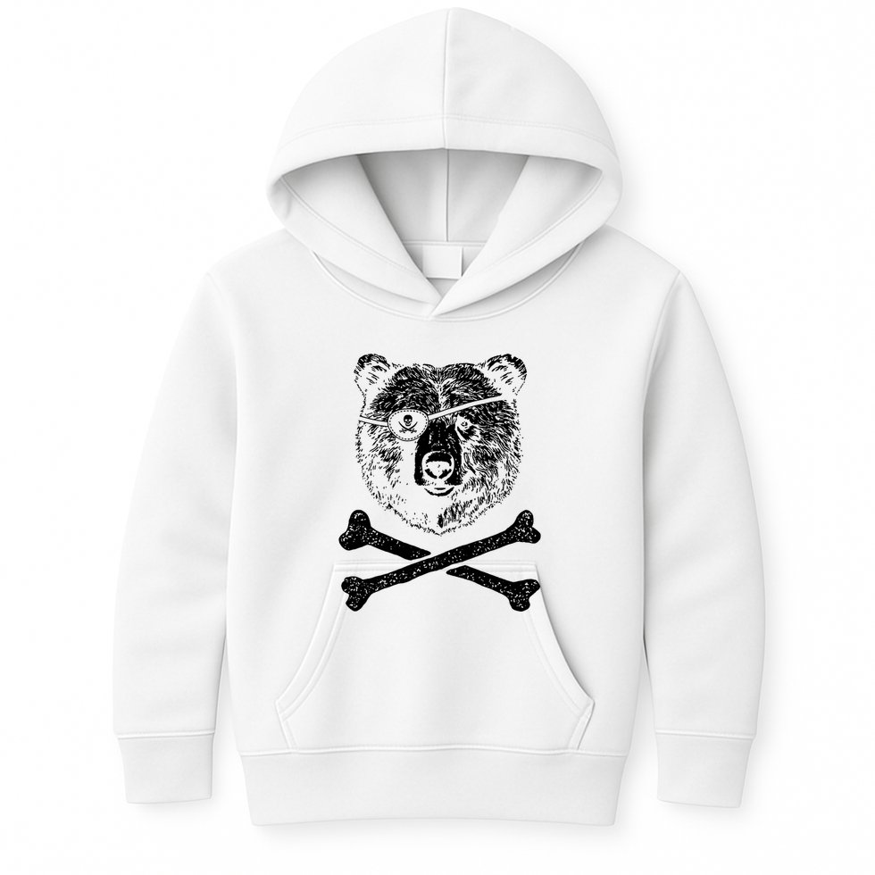 Jolly Roger Bear Kids Hoodie