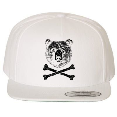 Jolly Roger Bear Wool Snapback Cap
