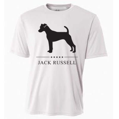 Jack Russell Black Silhouette Cooling Performance Crew T-Shirt