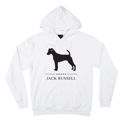 Jack Russell Black Silhouette Hoodie