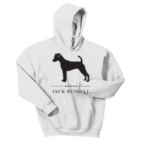 Jack Russell Black Silhouette Kids Hoodie