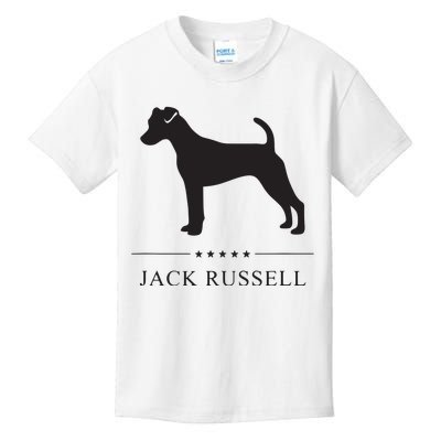 Jack Russell Black Silhouette Kids T-Shirt