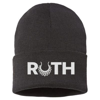 Justice Ruth Bader Ginsburg Truth Dissent Rbg Sustainable Knit Beanie