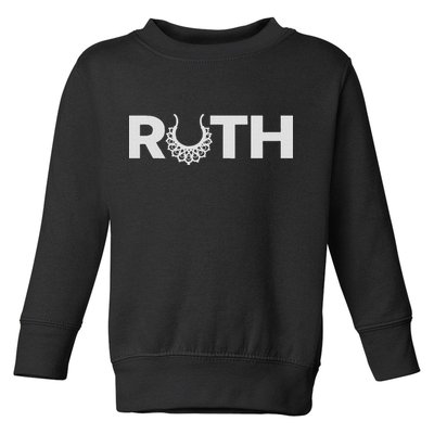 Justice Ruth Bader Ginsburg Truth Dissent Rbg Toddler Sweatshirt