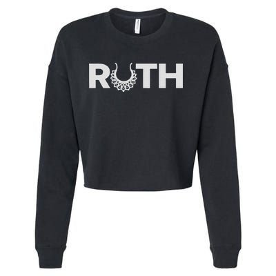 Justice Ruth Bader Ginsburg Truth Dissent Rbg Cropped Pullover Crew