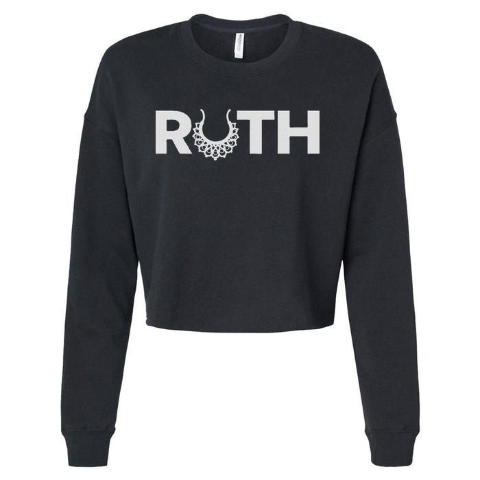 Justice Ruth Bader Ginsburg Truth Dissent Rbg Cropped Pullover Crew