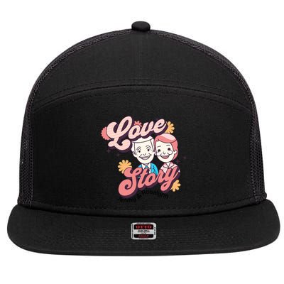 Jimmy & Rosalynn Carter Love Story 7 Panel Mesh Trucker Snapback Hat