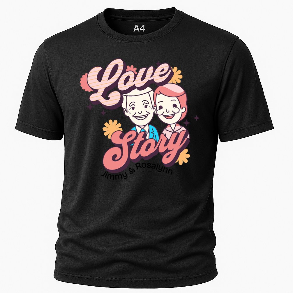 Jimmy & Rosalynn Carter Love Story Cooling Performance Crew T-Shirt