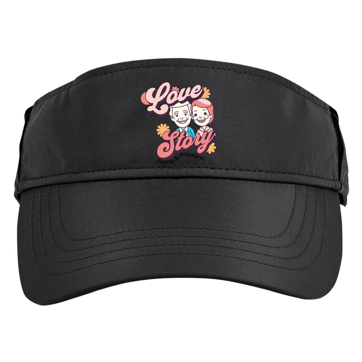 Jimmy & Rosalynn Carter Love Story Adult Drive Performance Visor