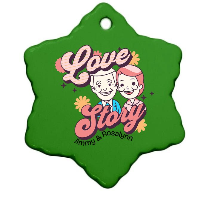 Jimmy & Rosalynn Carter Love Story Ceramic Star Ornament