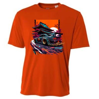 Japanese Retro Car Racing Drifting Art JDM Legend Tuning Cooling Performance Crew T-Shirt