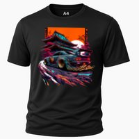 Japanese Retro Car Racing Drifting Art JDM Legend Tuning Cooling Performance Crew T-Shirt