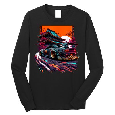 Japanese Retro Car Racing Drifting Art JDM Legend Tuning Long Sleeve Shirt