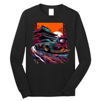Japanese Retro Car Racing Drifting Art JDM Legend Tuning Long Sleeve Shirt