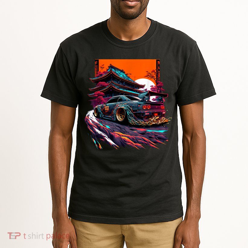 Japanese Retro Car Racing Drifting Art JDM Legend Tuning Tall T-Shirt