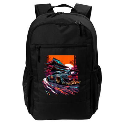 Japanese Retro Car Racing Drifting Art JDM Legend Tuning Backpack