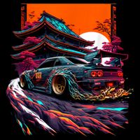 Japanese Retro Car Racing Drifting Art JDM Legend Tuning Sustainable Bucket Hat