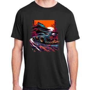 Japanese Retro Car Racing Drifting Art JDM Legend Tuning Adult ChromaSoft Performance T-Shirt