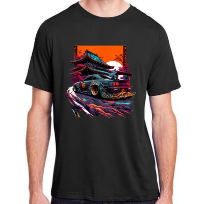 Japanese Retro Car Racing Drifting Art JDM Legend Tuning Adult ChromaSoft Performance T-Shirt