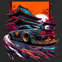 Japanese Retro Car Racing Drifting Art JDM Legend Tuning 15oz Campfire Ceramic Mug