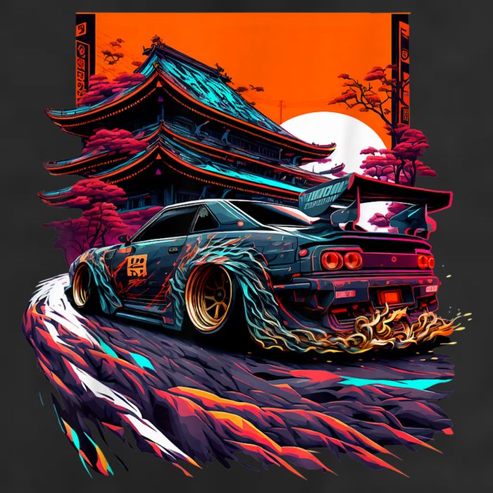 Japanese Retro Car Racing Drifting Art JDM Legend Tuning 15oz Campfire Ceramic Mug