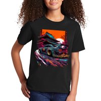 Japanese Retro Car Racing Drifting Art JDM Legend Tuning Kids T-Shirt