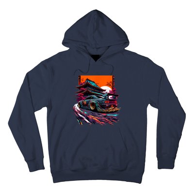 Japanese Retro Car Racing Drifting Art JDM Legend Tuning Hoodie