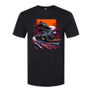 Japanese Retro Car Racing Drifting Art JDM Legend Tuning Softstyle CVC T-Shirt