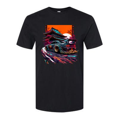 Japanese Retro Car Racing Drifting Art JDM Legend Tuning Softstyle CVC T-Shirt