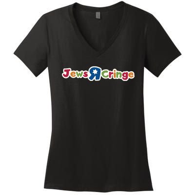 Jews R Cringe Women's V-Neck T-Shirt