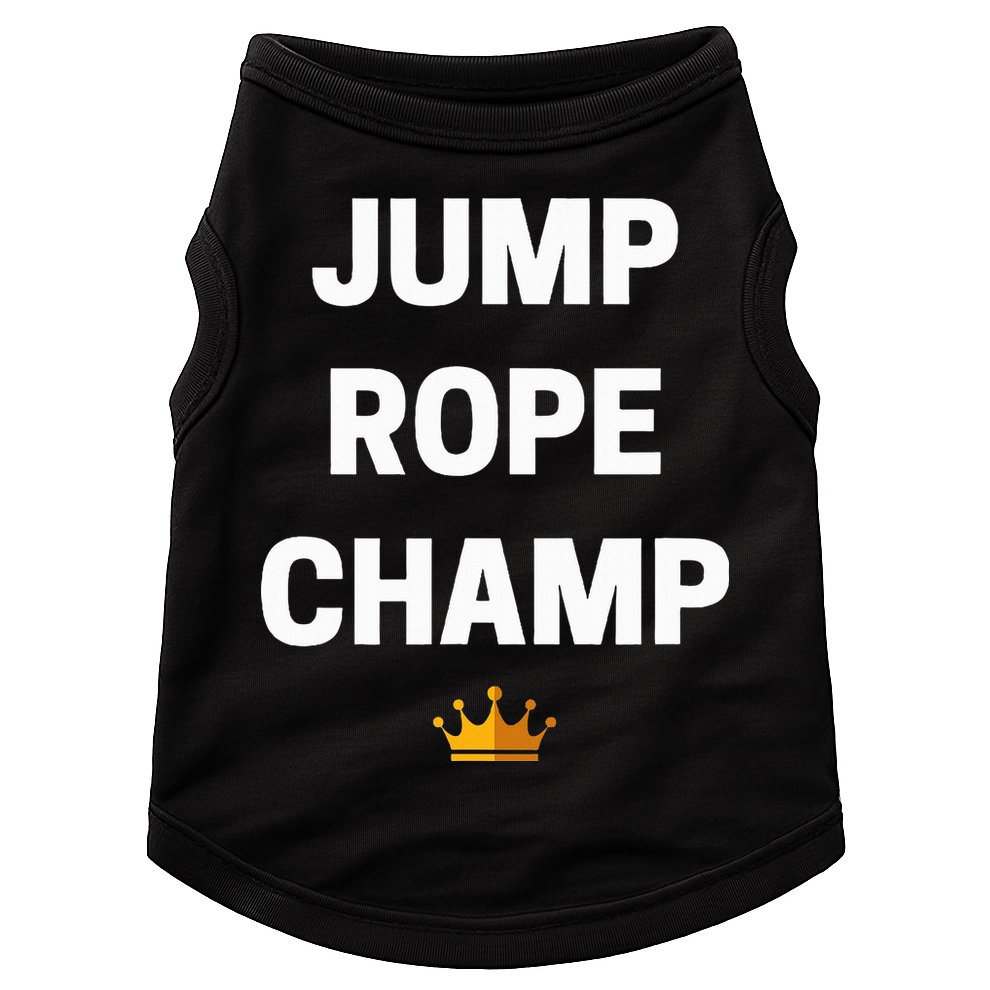 Jump Rope Champ Funny Jump Rope Doggie Tank