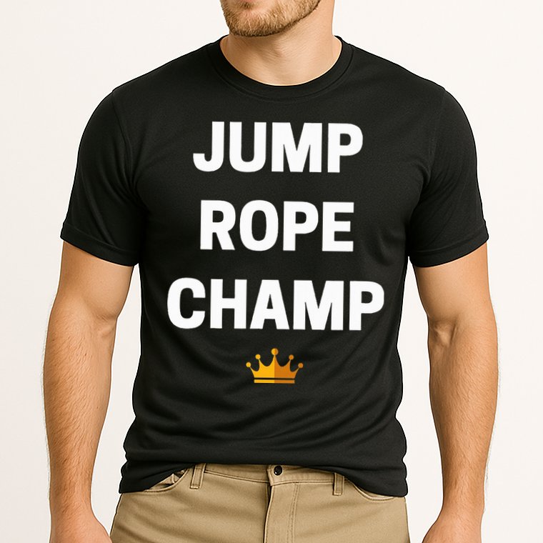 Jump Rope Champ Funny Jump Rope Cooling Performance Crew T-Shirt