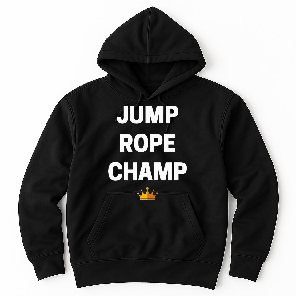 Jump Rope Champ Funny Jump Rope Hoodie