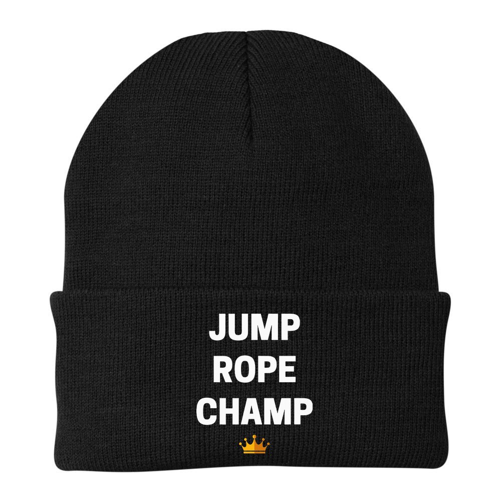 Jump Rope Champ Funny Jump Rope Beanie