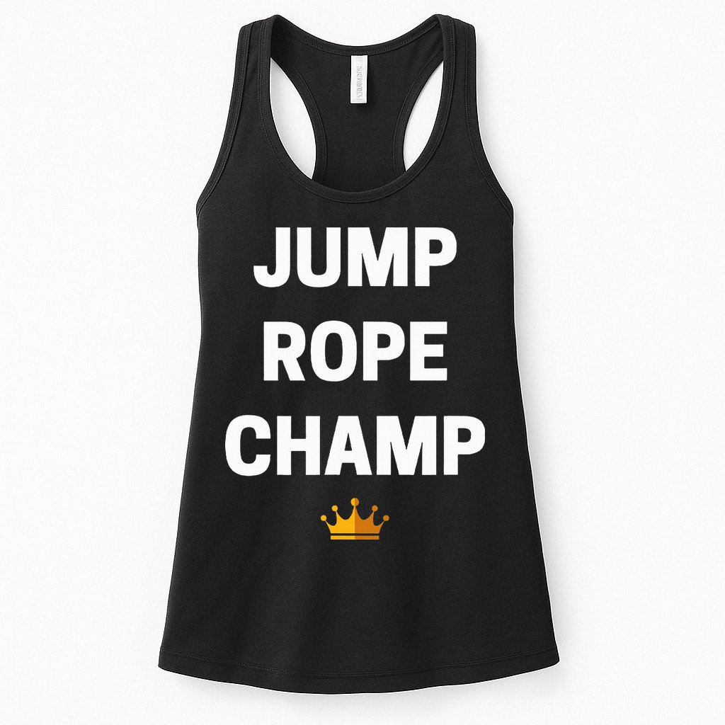 Jump Rope Champ Funny Jump Rope Womens Tank Top