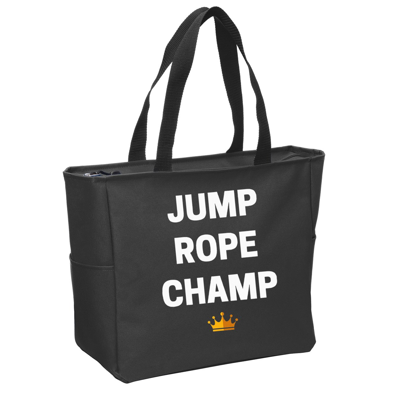 Jump Rope Champ Funny Jump Rope Zip Tote Bag