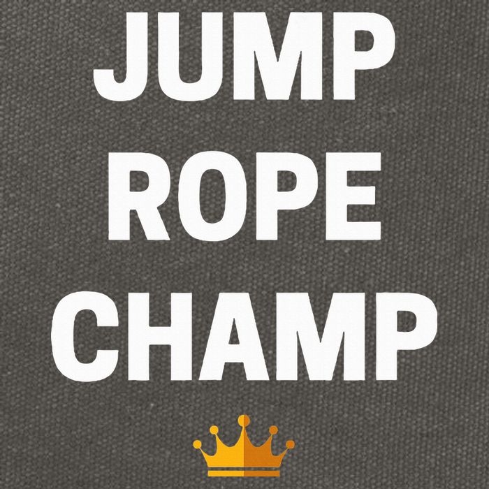 Jump Rope Champ Funny Jump Rope Cotton Canvas Backpack