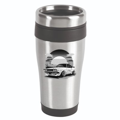 Jdm Retro Car And Sunset 16oz Travel Tumbler