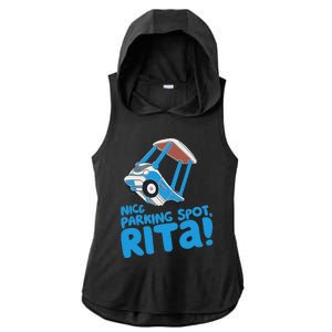 Janet & Rita Driving School Nice Parking Spot Rita Funny Ladies PosiCharge Tri-Blend Wicking Draft Hoodie Tank