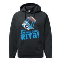 Janet & Rita Driving School Nice Parking Spot Rita Funny Performance Fleece Hoodie