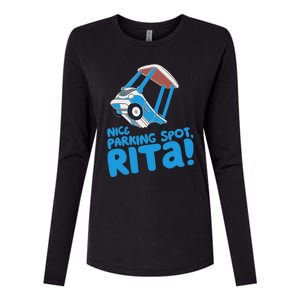 Janet & Rita Driving School Nice Parking Spot Rita Funny Womens Cotton Relaxed Long Sleeve T-Shirt