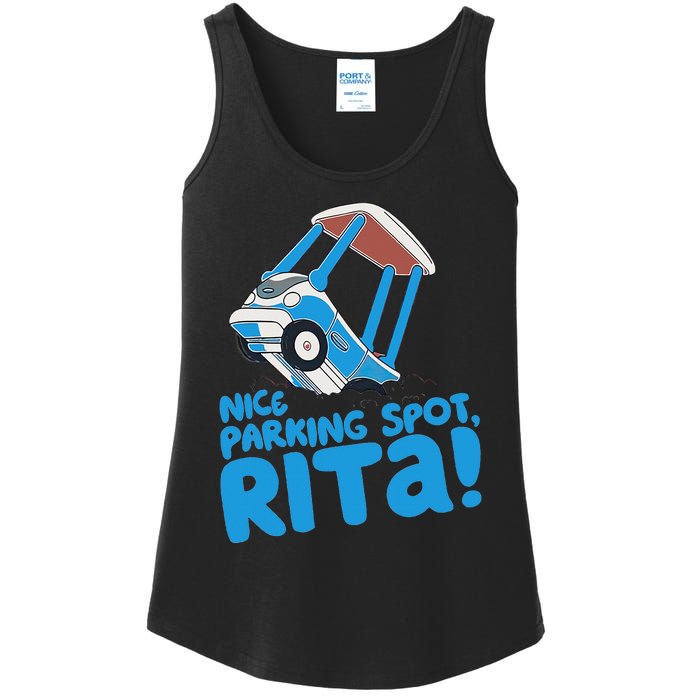 Janet & Rita Driving School Nice Parking Spot Rita Funny Ladies Essential Tank