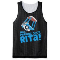 Janet & Rita Driving School Nice Parking Spot Rita Funny Mesh Reversible Basketball Jersey Tank