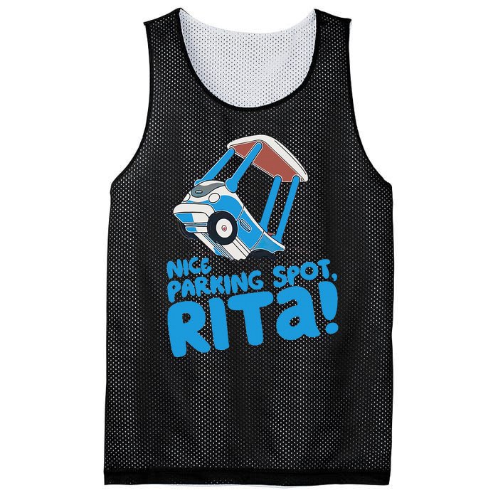 Janet & Rita Driving School Nice Parking Spot Rita Funny Mesh Reversible Basketball Jersey Tank