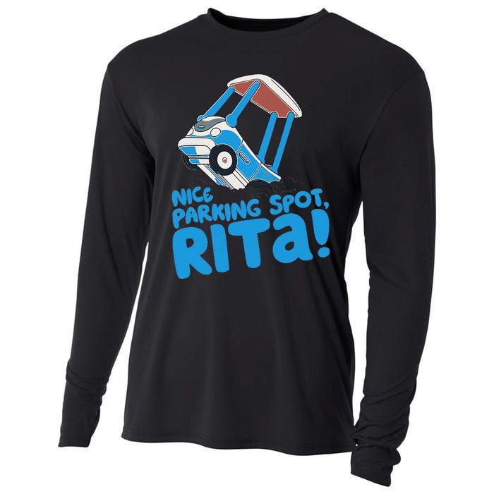 Janet & Rita Driving School Nice Parking Spot Rita Funny Cooling Performance Long Sleeve Crew