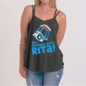 Janet & Rita Driving School Nice Parking Spot Rita Funny Women's Strappy Tank