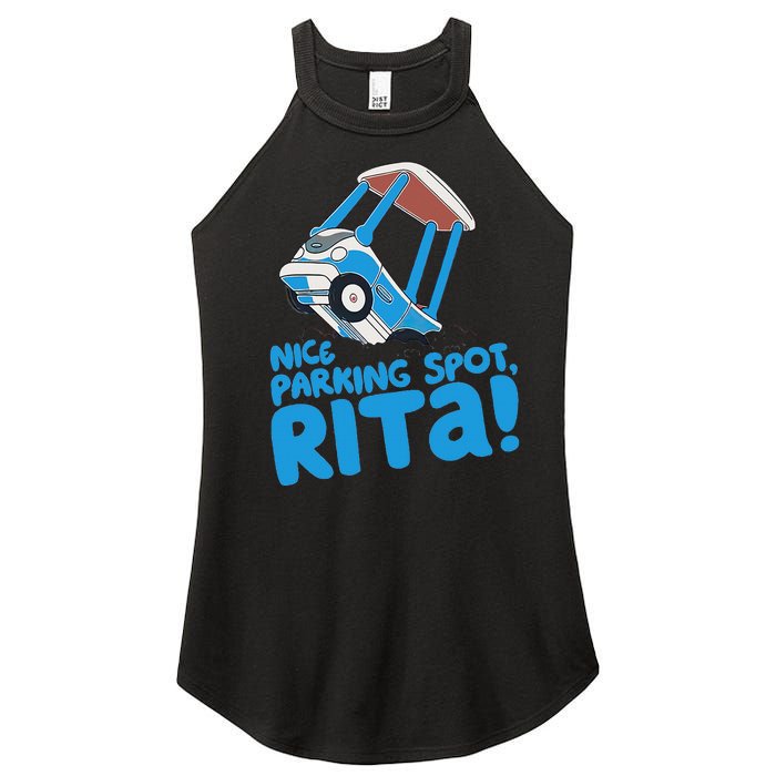 Janet & Rita Driving School Nice Parking Spot Rita Funny Women's Perfect Tri Rocker Tank