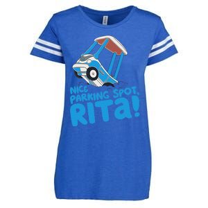 Janet & Rita Driving School Nice Parking Spot Rita Funny Enza Ladies Jersey Football T-Shirt